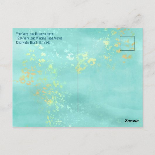 Modern Floral Daylight Savings herinneringen Briefkaart (Achterkant)