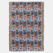 Modern Floral Deken (Voorkant Verticaal)