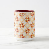 Modern Floral Delight Tweekleurige Koffiemok (Center)