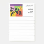 Modern Floral Design gewaagd en abstract Post-it® Notes (Voorkant)
