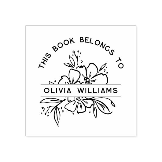 Modern Floral Dit boek behoort tot de douanenaam Rubberstempel (Afrduk)