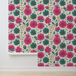 Modern Floral Dream Peel en Stick Behang