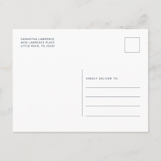 Modern Floral Dusty Blue Script Vrijgezellenfeest Uitnodiging Briefkaart (Achterkant)