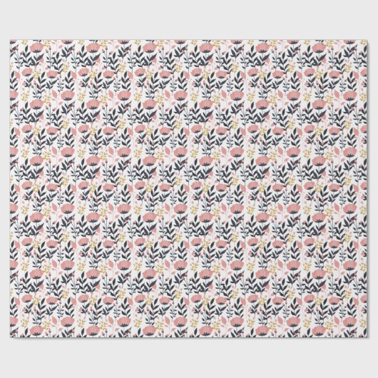 Modern Floral Elegance Cadeaupapier (Vlak)