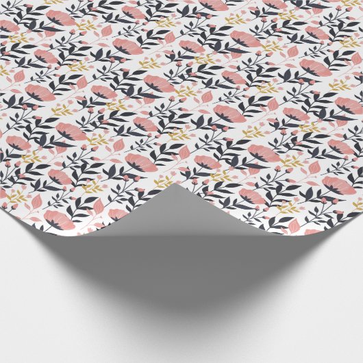 Modern Floral Elegance Cadeaupapier (Hoek)