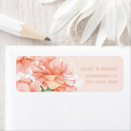 Modern Floral Elegant Wedding Etiket