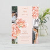 Modern Floral Elegant Wedding Save The Date (Staand voorkant)