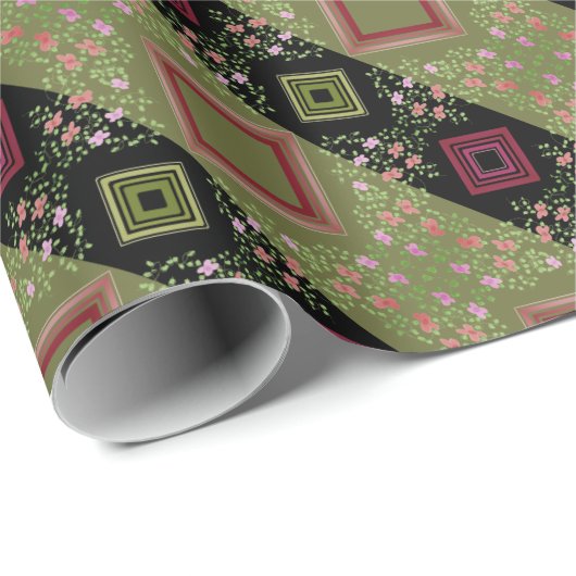 Modern Floral elke gelegenheid cadeauverpakking Cadeaupapier (Rol Hoek)