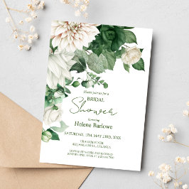 Modern Floral Emerald Groen Vrijgezellenfeest Kaart