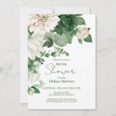 Modern Floral Emerald Groen Vrijgezellenfeest Kaart (Voorkant)