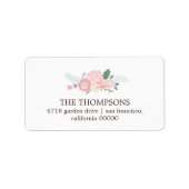 Modern Floral Etiket (Voorkant)