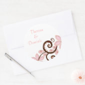 Modern Floral Favor Sticker (Envelop)