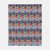 Modern Floral Fleece Blanket (Voorkant)