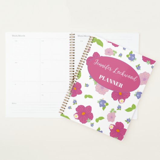 Modern Floral / Foliage, Weekly - Monthly Planner (Display)