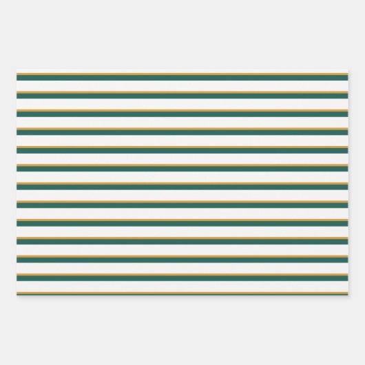 Modern Floral Forest Groene Set van Wrapping Paper (Voorkant 2)