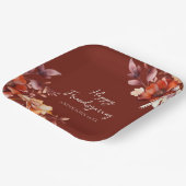 Modern Floral Friendsgiving  Papieren Bordje (Gebogen)