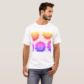 Modern Floral Geometry – Elegant Botanical Pattern T-shirt (Voorkant volledig)