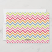 Modern Floral Girly Birthday Party Kaart (Achterkant)