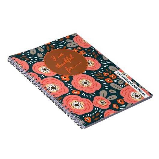 Modern Floral Girly Journal Notitieboek (Rechterzijde)