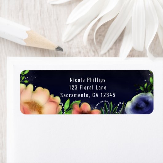 Modern Floral Glow Chic Evening Etiket (Insitu)