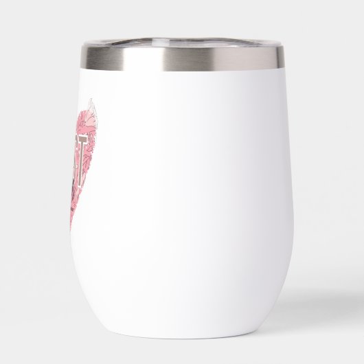 Modern Floral Heart (Achterkant)