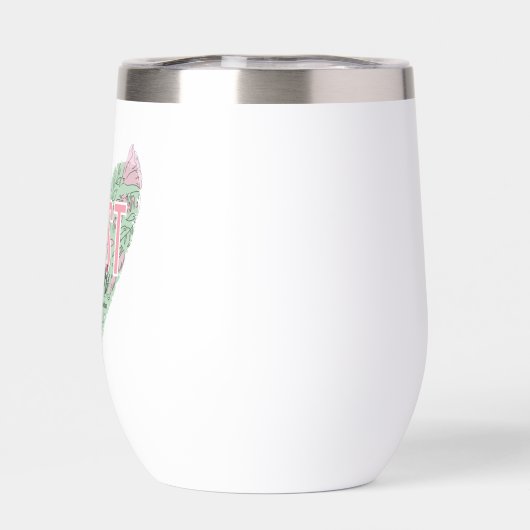 Modern Floral Heart (Achterkant)