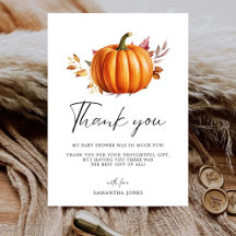 Modern Floral Herfst Baby shower