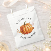 Modern Floral Herfst Baby shower Bedankzakje (Geknipt)