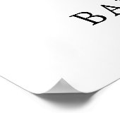 Modern Floral Herfst Baby shower Poster (Hoek)