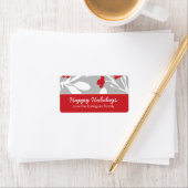 Modern Floral Holiday Label (Insitu)