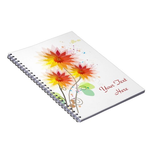 Modern Floral Illustration Notitieboek (Rechterzijde)