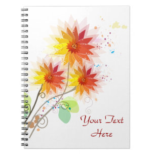 Modern Floral Illustration Notitieboek