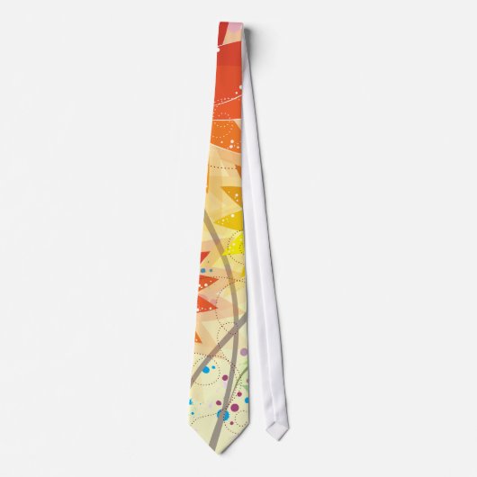 Modern Floral Illustration Stropdas (Voorkant)