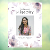 Modern Floral in liefdevol geheugen | Foto Memoria Raamsticker (Vel 3)