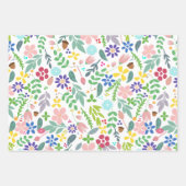 Modern Floral Inpakpapier Vel (Voorkant)