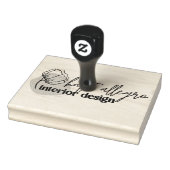 Modern Floral Interior Design Company Custom Logo Rubberstempel (Stempel)