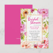 Modern Floral Kaart (Voorkant / Achterkant)