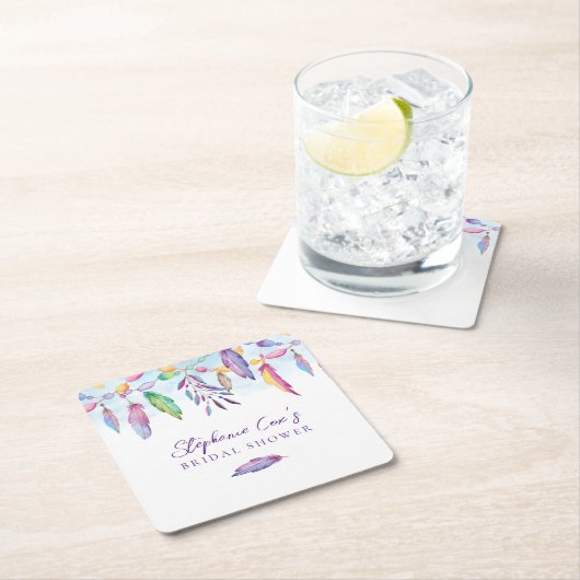 Modern Floral Kartonnen Onderzetters (Insitu)