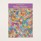 Modern Floral Ketting Sieraden Display Kaart (Voorkant)