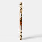 Modern Floral Kimono Print, Chocolate Brown Case-Mate iPhone Case (Achterkant / Rechts)