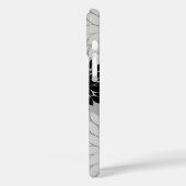 Modern Floral Kimono Print, grijs, zwart en wit Case-Mate iPhone Case (Achterkant / Links)