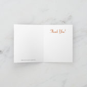 Modern Floral Kimono Print, Mandarijnse Oranje kaa Kaart (Binnen)