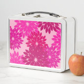 Modern Floral Kimono Print, Roze, Fuchsia and Wine (In situ)