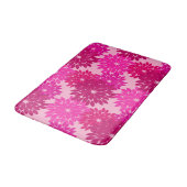 Modern Floral Kimono Print, Roze, Fuchsia and Wine Badmat (Gekanteld)