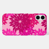 Modern Floral Kimono Print, Roze, Fuchsia and Wine Case-Mate iPhone Case (Achterkant (horizontaal))
