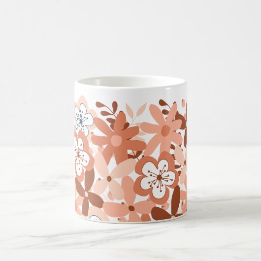 Modern Floral Koffiemok (Center)