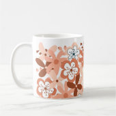 Modern Floral Koffiemok (Links)