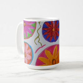Modern Floral Koffiemok