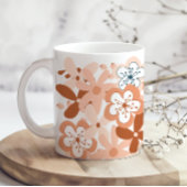 Modern Floral Koffiemok