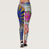 Modern Floral Leggings (Achterkant)